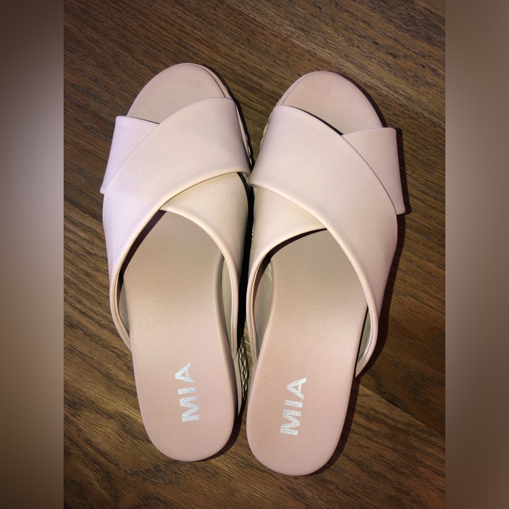 Platform slide sandal